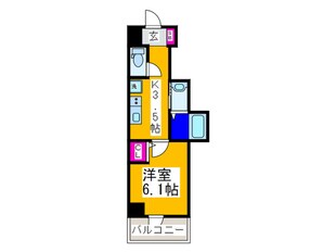 グランパシフィック玉出の物件間取画像